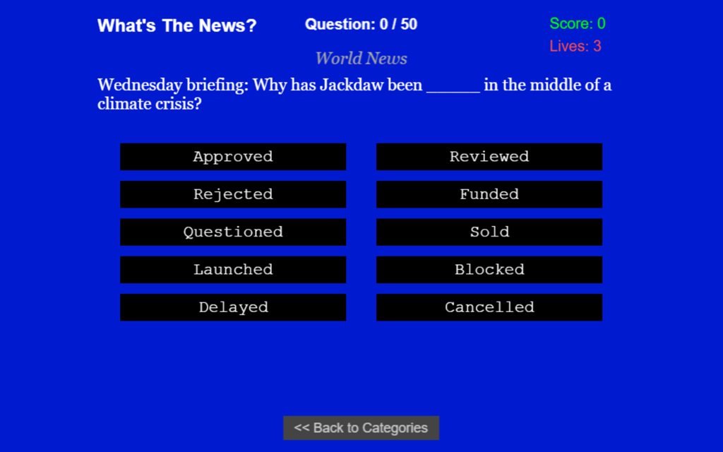 What's The News? cover